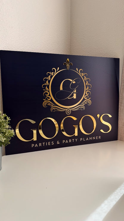 Custom Rectangle Acrylic Logo Sign