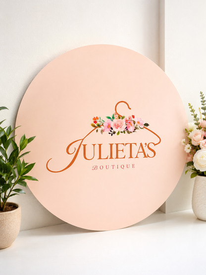 Acrylic Business Logo Sign Printed