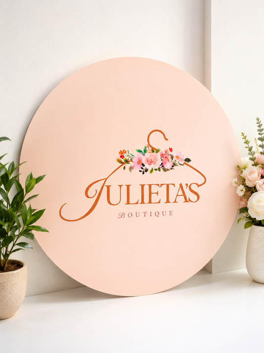 Acrylic Business Logo Sign Printed