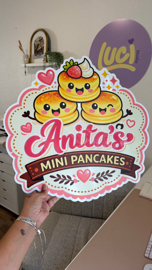 Letrero de logotipo acrílico con forma personalizada