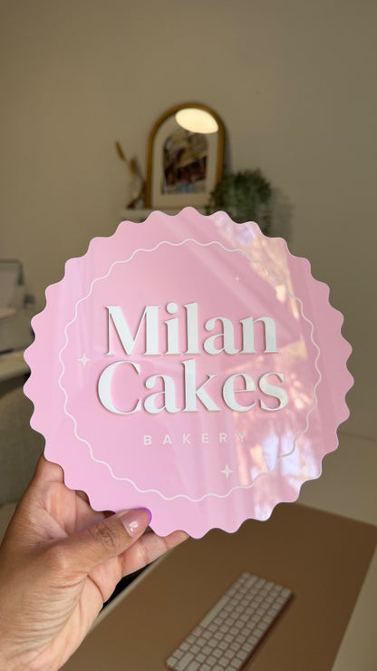 Custom Shape Acrylic Logo Sign